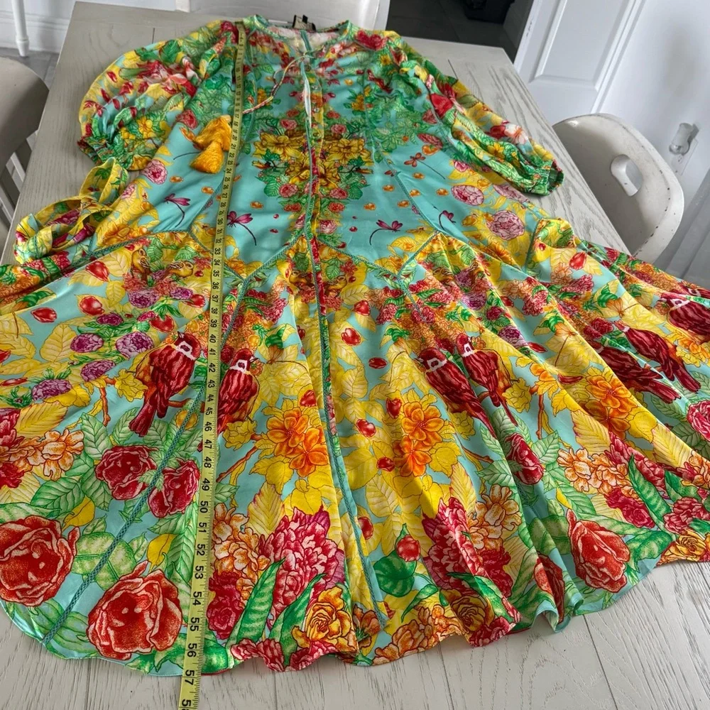 Floral Maxi Dress in Multicolor VISHIVANKA LONG DRESS